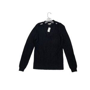 *New Maurices Sweater Womens Size M Black Knit Strappy V-Neck Soft Cozy Pullover